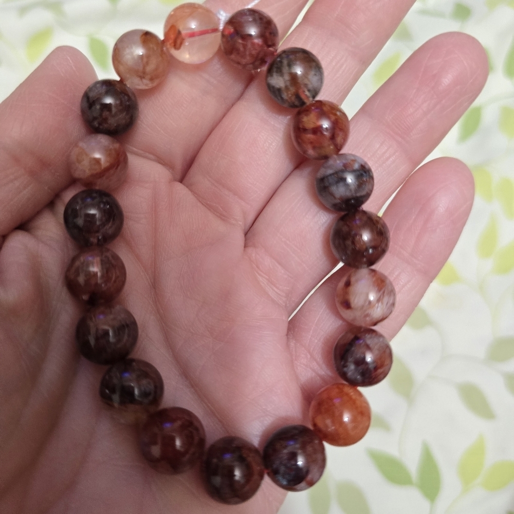 10mm Fire Quartz Bracelet - Picture 5 of 10